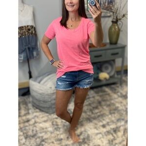 ❤️🔥Loose Floaty Boyfriend Melange Neon Pink 1318